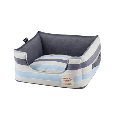 suitable for four seasons stripe soft pet products square dog bed