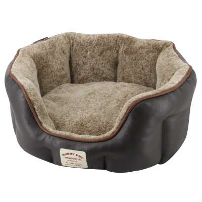 Bobbypet high quality luxury dog bed warm soft plush pet bed