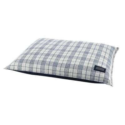 Classic check pattern reversible pet dog pillow bed